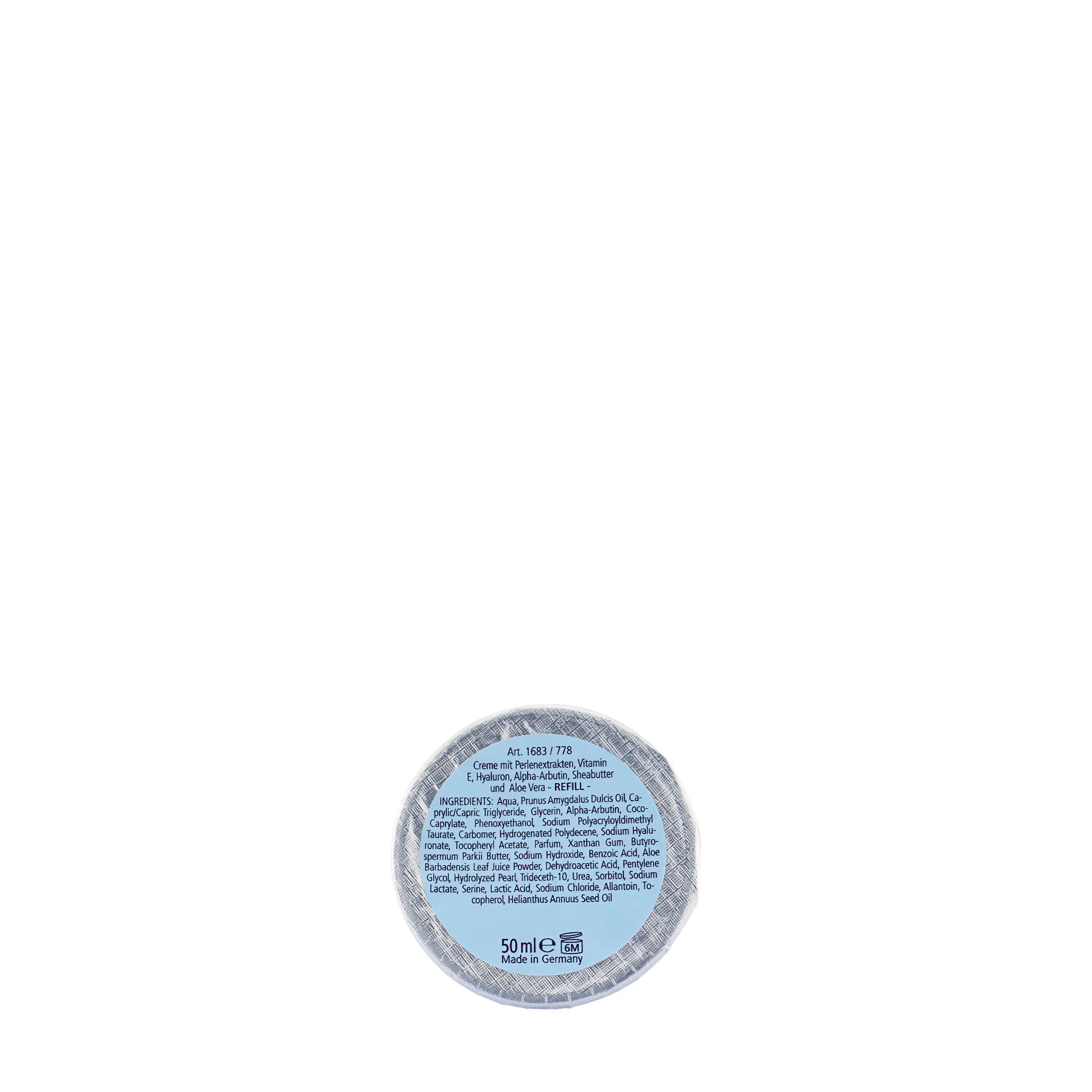 Pearl Moisturizing Cream Refill in weißer Kapsel