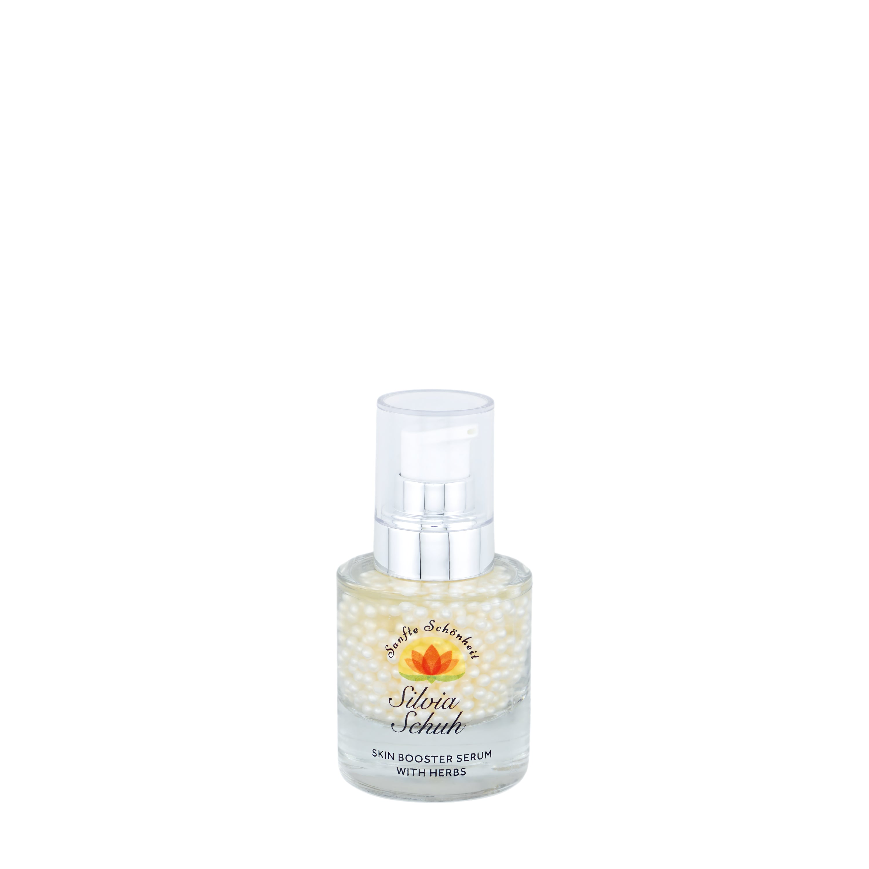 Skin Booster Serum with Herbs in transparenter Glasflasche
