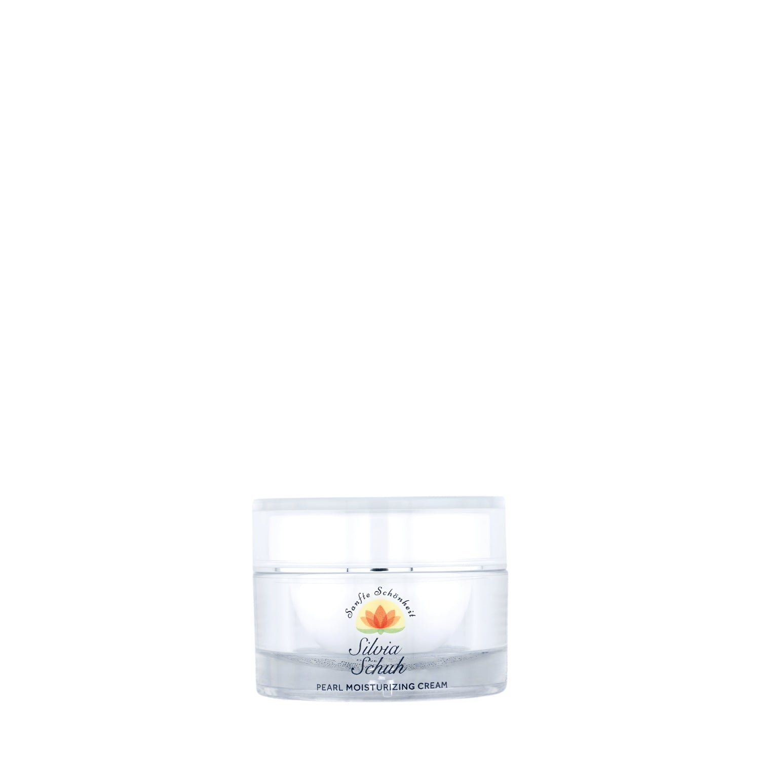Pearl Moisturizing Cream in einer weißen runden Dose mit Deckel 