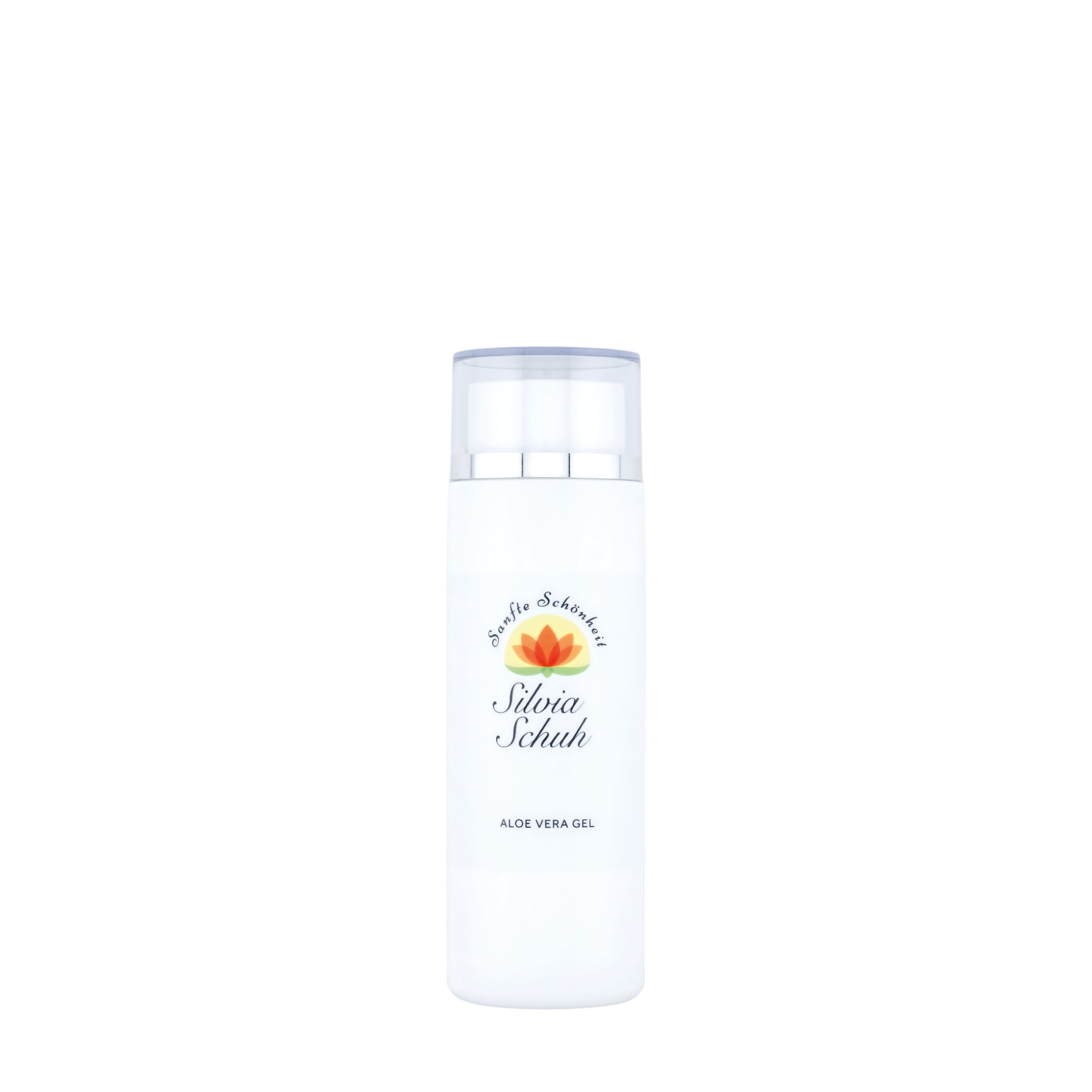 Aloe Vera Gel in weißem Pumpspender