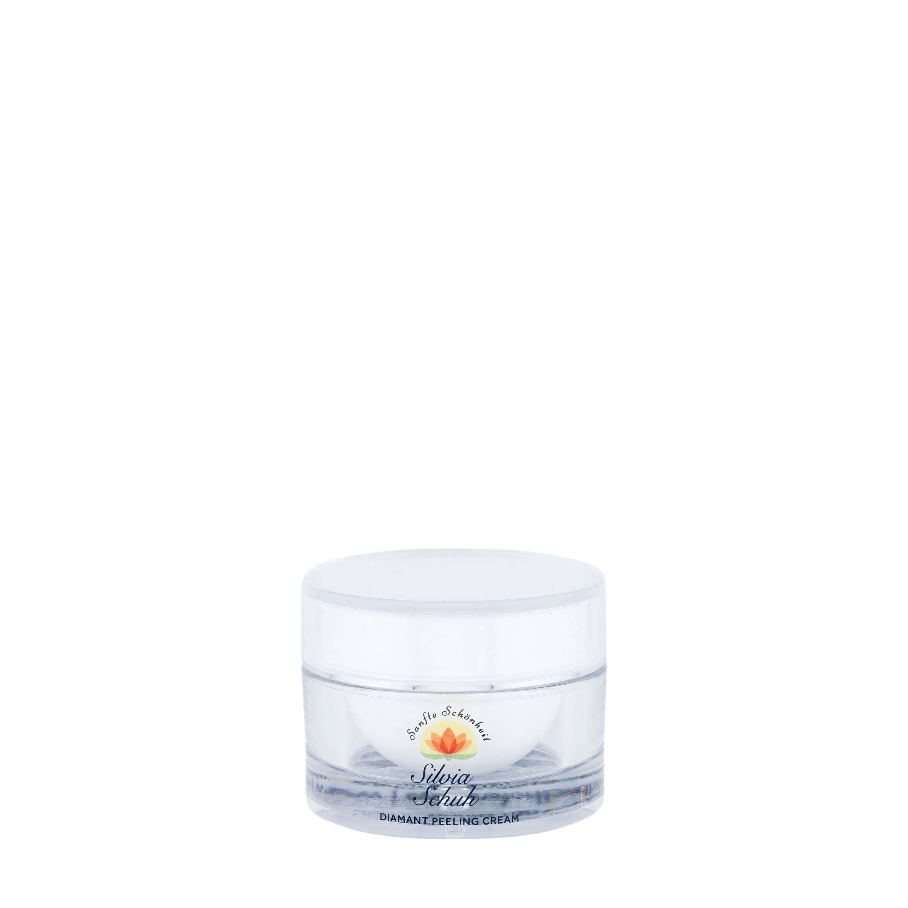 Diamant Peeling Cream in transparentem Kunststofftiegel