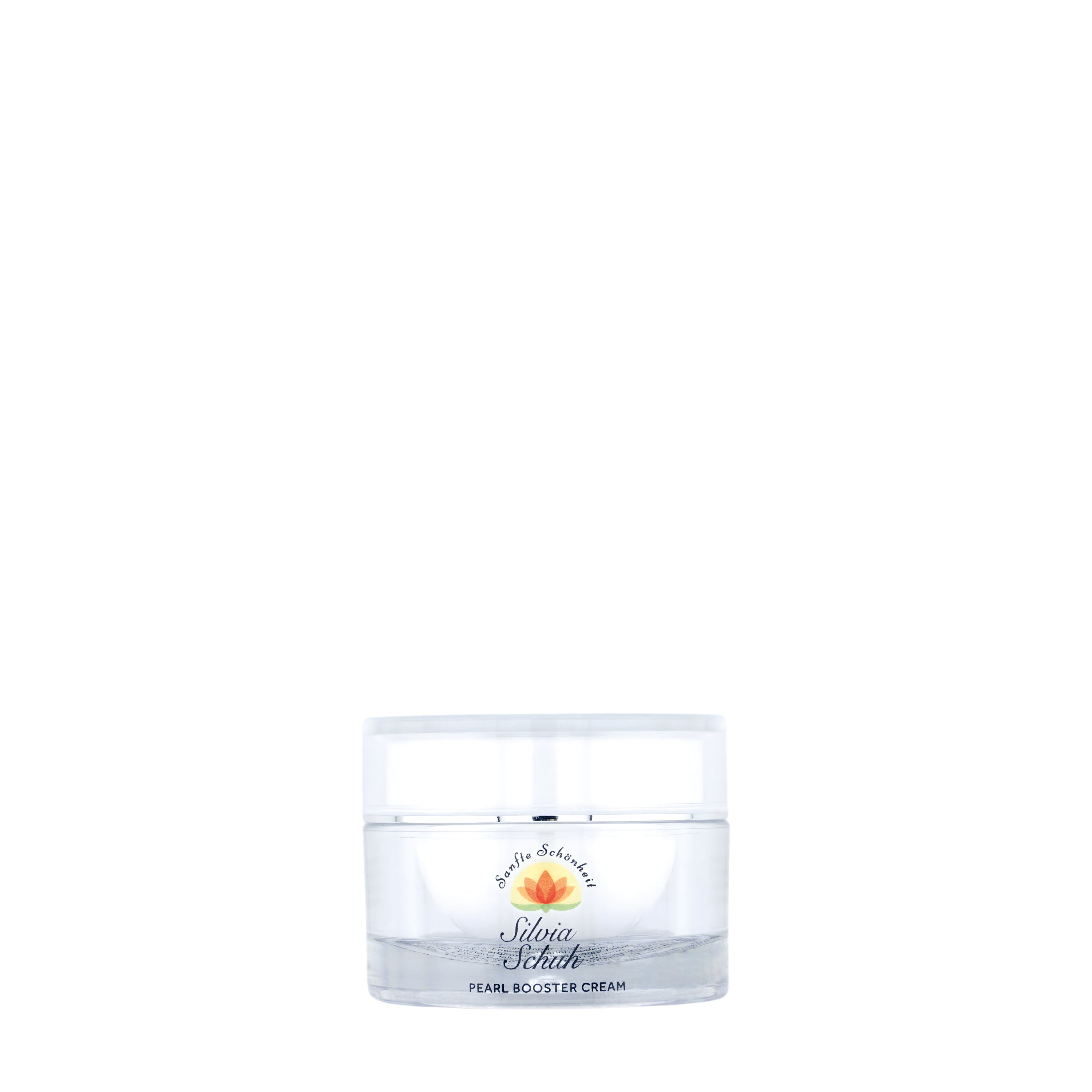 Pearl Booster Cream in transparentem Kunststofftiegel