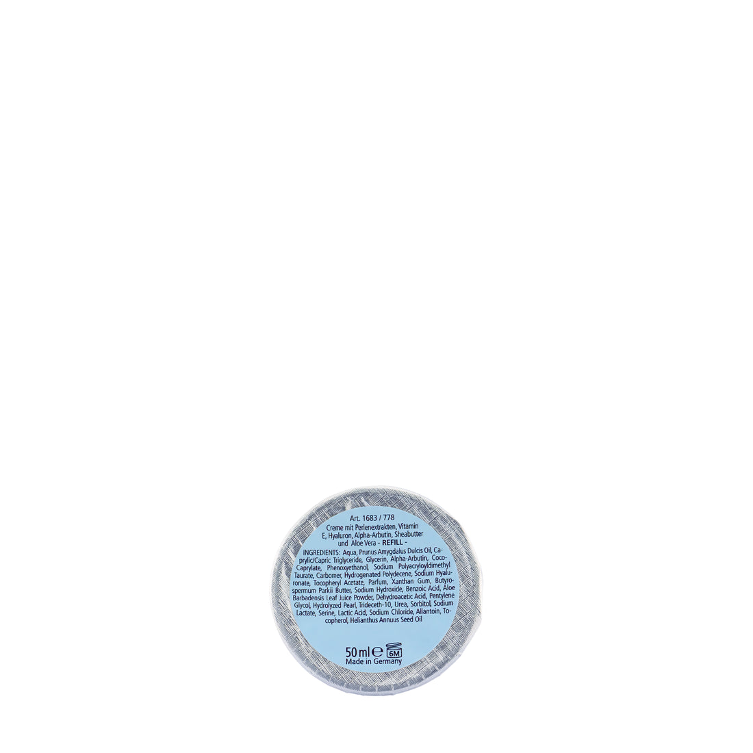 Pearl Moisturizing Cream Refill in weißer Kapsel